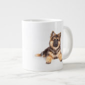 Grande Tasse Mélange de berger allemand de Collie Bordure (Devant droit)