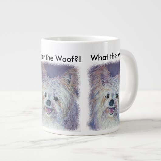 GRANDE TASSE MÉLANGE DE YORKSHIRE BLANC MIGNON (Devant droit)