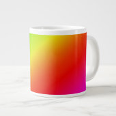 Grande Tasse Mélange diagonal dégradé arc-en-ciel coloré (Devant droit)