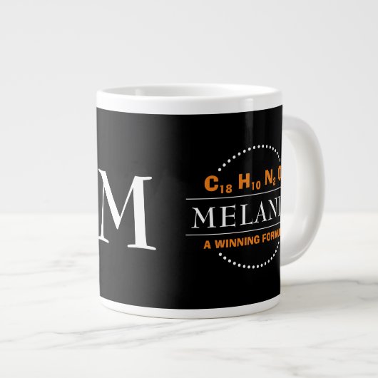 Grande Tasse MELANIN Formule gagnante Monogramme (Devant droit)