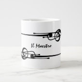 Grande Tasse MELTPOINT WHITE Hot Black G-Clef 'Il Maestro' (Devant)