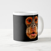 Grande Tasse Mème du singe pensif (Devant droit)