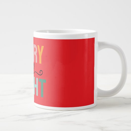 Grande Tasse Merry Christmas Classical Unique Minimalist Plain (Droite)