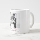 Grande Tasse Merry & Married - Personalized Newlywed Christmas  (Devant droit)
