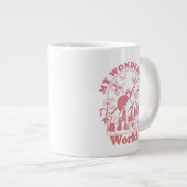 Grande Tasse Mes merveilleuses fleurs rétro du monde (Devant droit)