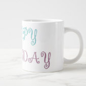 Grande Tasse Message d'anniversaire stylo rose (Droite)