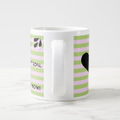 Grande Tasse Message De Typographie Humoristique Sur Les Rayure (Dos)