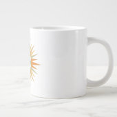 Grande Tasse Mid-Century Starburst Monogram Personalized Retro (Droite)