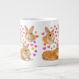 Grande Tasse mignon kawaii y2k lapin arc-en-ciel