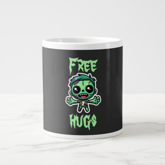 Grande Tasse Mignonne, drôle de zombie (Devant)