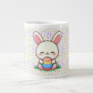 Grande Tasse Mignonne lapin de printemps/Pâques avec oeuf