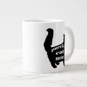 Grande Tasse Mignonne mamie de chat moderne (Devant droit)