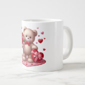 Grande Tasse Mignonne Valentine's Day Teddy Bear (Devant droit)