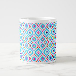 Grande Tasse Mignons motifs abstraits colorés en zigzag