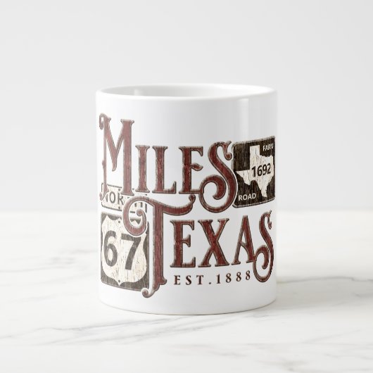 Grande Tasse Miles Texas 20 oz (Devant)