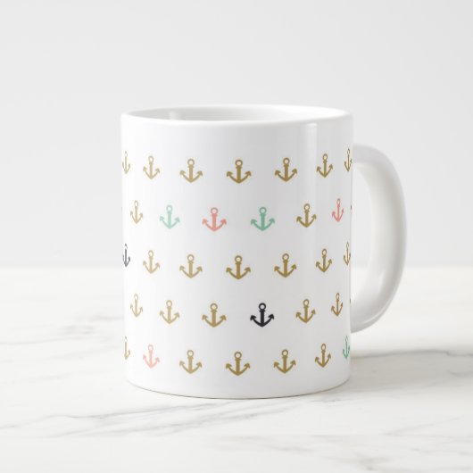 Grande Tasse Mini Motif Ancre (Devant droit)