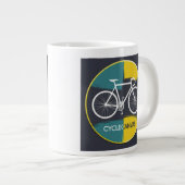 Grande Tasse Minimal Bicycle Illustration – (Devant droit)