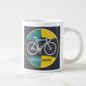 Grande Tasse Minimal Bicycle Illustration – (Droite)