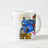 Grande Tasse Minimal Bike Art Graphic  (Devant droit)