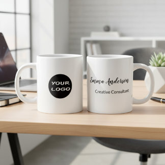 Grande Tasse Minimal Moderne | Votre Logo