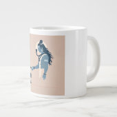 Grande Tasse minimalism image of an ordinary person greeting go (Devant droit)