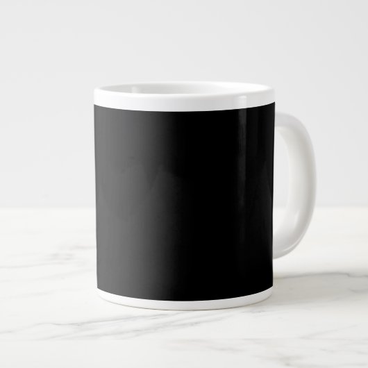 Grande Tasse Minimalist Black Cat Silhouette (Devant droit)