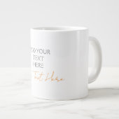 Grande Tasse Minimaliste Moderne Personnalisé Texte Simple (Devant droit)