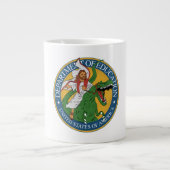 Grande Tasse Ministère de l'Education - Jésus sur un T-Rex (Devant)