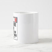 Grande Tasse Mise En Garde Meubles Maker Dur Au Travail (Devant)