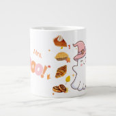 Grande Tasse Mme Boo Cute Ghost Coffee Cup with Bakery Treat (Devant)