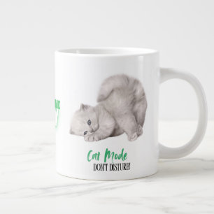 Grande Tasse Mode chat - Ne pas déranger, c’est le temps du caf