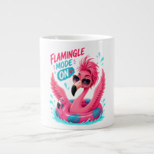 Grande Tasse Mode Flamingle activé Flotteur de piscine flamant