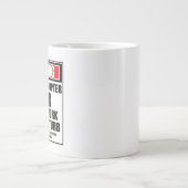 Grande Tasse Modèle d'avertissement Hélicoptère Flyer dur au tr (Devant)