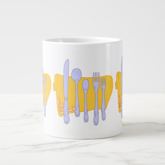 Grande Tasse Modèle de conception de Cuisine Dinnerware (Devant)