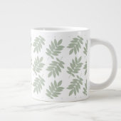 Grande Tasse Modèle de feuille âgée vert+blanc (Droite)