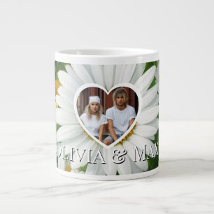 Grande Tasse Modèle de marguerites blanches Boho