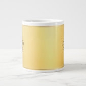 Grande Tasse Modèle de script manuscrit moderne Faux Gold (Devant)