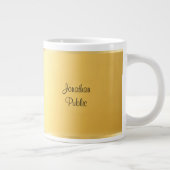 Grande Tasse Modèle de script manuscrit moderne Faux Gold (Droite)