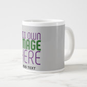 GRANDE TASSE MODÈLE DE TEXTE D'IMAGE ASH SIMPLE MODERNE (Devant droit)