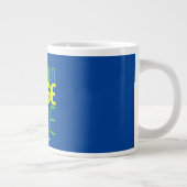 GRANDE TASSE MODÈLE DE TEXTE D'IMAGE BLEU MODERNE MODIFIABLE (Droite)