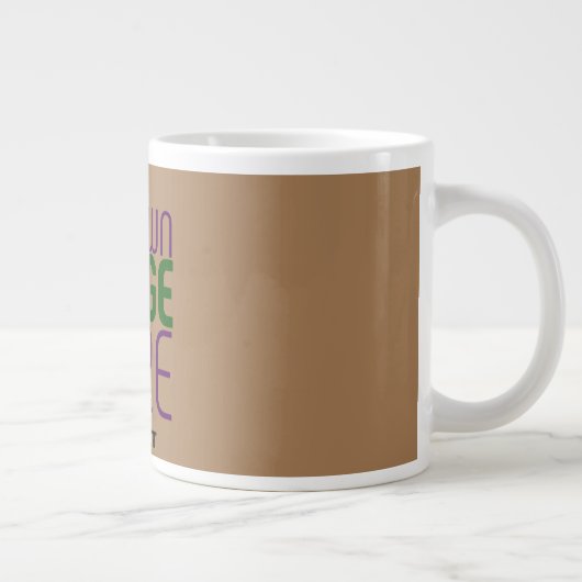 GRANDE TASSE MODÈLE DE TEXTE D'IMAGE BROWN SIMPLE MODERNE (Droite)