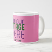 GRANDE TASSE MODÈLE DE TEXTE D'IMAGE CHAUD MODERNE ÉDITABLE (Devant droit)