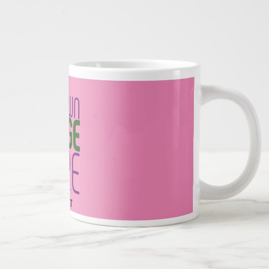 GRANDE TASSE MODÈLE DE TEXTE D'IMAGE CHAUD MODERNE ÉDITABLE (Droite)
