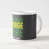 GRANDE TASSE MODÈLE DE TEXTE D'IMAGE GRAY SIMPLE MODERNE (Devant droit)