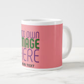 GRANDE TASSE MODÈLE DE TEXTE D'IMAGE ROSE MODERNE ÉDITABLE SAUM (Devant droit)