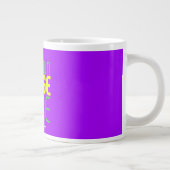 GRANDE TASSE MODÈLE DE TEXTE D'IMAGE VIOLET SIMPLE MODERNE (Droite)