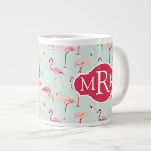 Grande Tasse Modèle Flamingo rétro  Monogramme