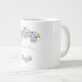 Grande Tasse Modèle floral de printemps élégant (Devant droit)