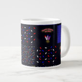 Grande Tasse Modèle patchwork du 4 juillet - 4 juillet (Devant droit)
