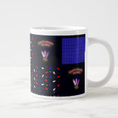 Grande Tasse Modèle patchwork du 4 juillet - 4 juillet (Droite)
